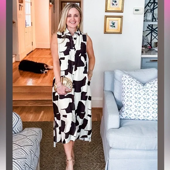 Entro Black/ Off White Dress - L & NWT! - Picture 6 of 11